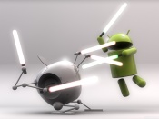 Android vs iPhone Wallpaper