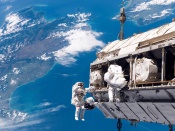 Astronauts & Space Station Mir