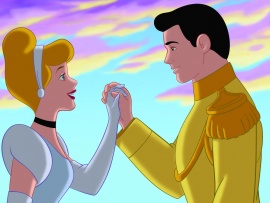 Cinderella and Prince Charming Wallpaper (click to view)