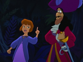 Disney Wallpaper - Wendy & Captain Hook (click to view)