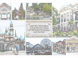 Disneyland Sketches Wallpaper (click to view)