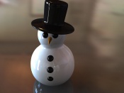 Glass Snowman Wallpaper