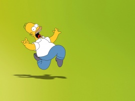 Homer Scared - Halloween Wallpaper (click to view)