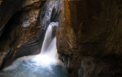 Rosenlaui Ravine Waterfall