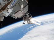 Space Walk STS-130 Wallpaper
