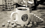 Starbucks Coffee Robot Wallpaper