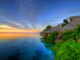 Sunset Over Moorea Wallpaper (click to view)