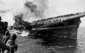 USS Franklin Attacked -WWII