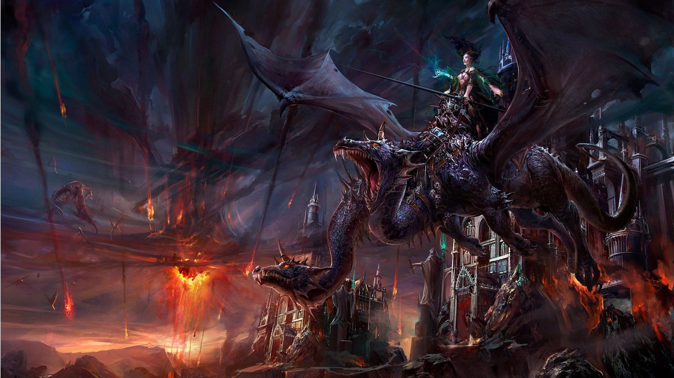 Dragon Rider Wallpaper